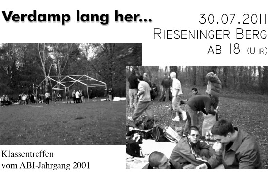 10jähriges Klassentreffen Jahrgangsstufe 2001 Albert-Schweitzer-Gymnasium Mühlhausen 10jähriges Klassentreffen Jahrgangsstufe 2001 Albert-Schweitzer-Gymnasium Mühlhausen