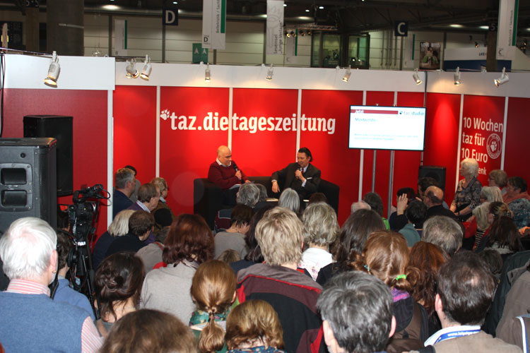 Leipziger Buchmesse 2015 taz Stand Lesung