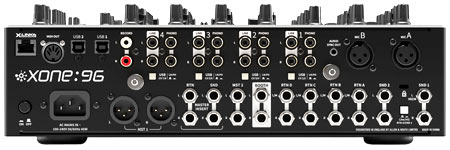 >Allen & Heath Xone: 96 Clubmixer Anschlüsse