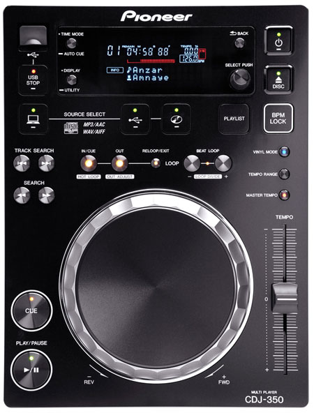 Pioneer CDJ-350 pitchbarer Profi CD Player mit USB