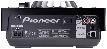 Pioneer CDJ-350 pitchbarer Profi CD Player mit USB Anschlüsse
