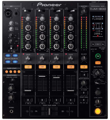 Pioneer DJM 800 Vorderansicht