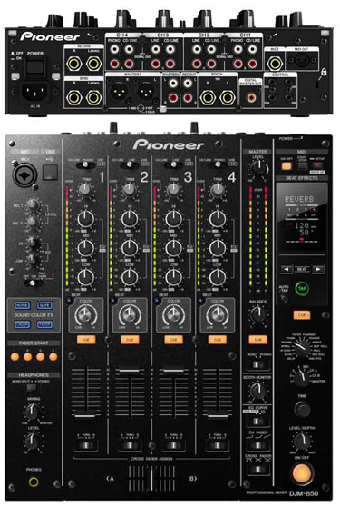 Pioneer DJM 850 Vorderansicht